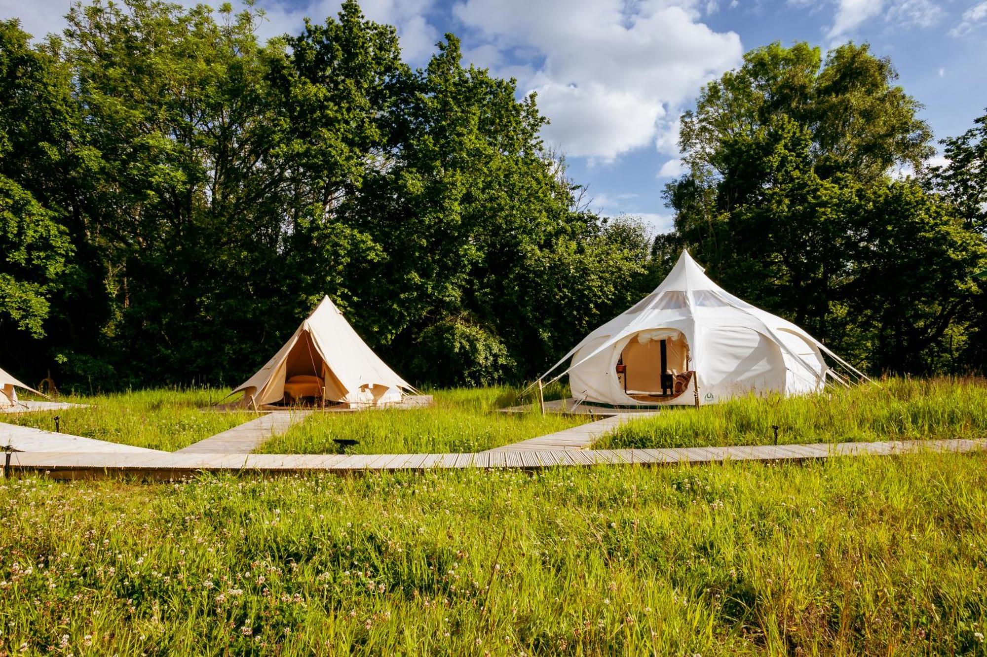 Luxury Glamping Retreat In Battle Villa Exterior foto